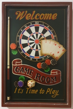 Game room houten pubbord darts poker bier