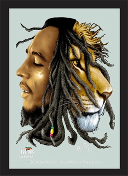 Bob Marley spiegel leeuw lion