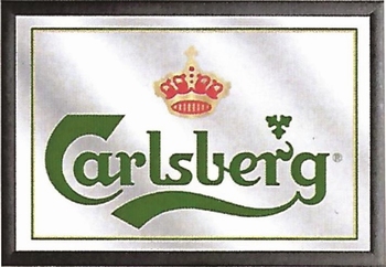 Calsberg logo spiegel groen