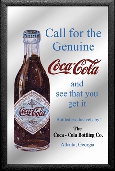 Coca cola fles spiegel call for the genuine