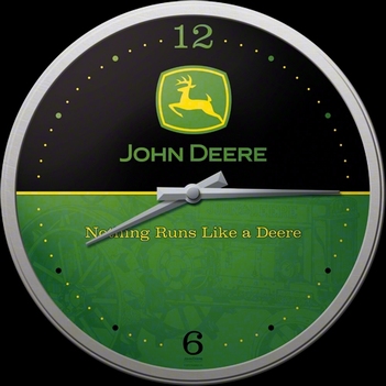 John Deere logo wandklok