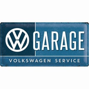 Volkswagen garage service reclamebord groot relief