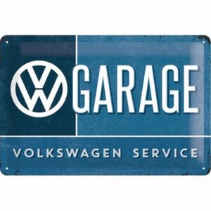 Volkswagen Garage metalen wandbord VW service reliëf