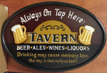 Tavern ierse pubsign ovaal always on tap