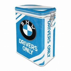 BMW drivers only clip box voorraad blik