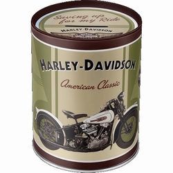 Harley Davidson Knucklehead metalen Spaarpot