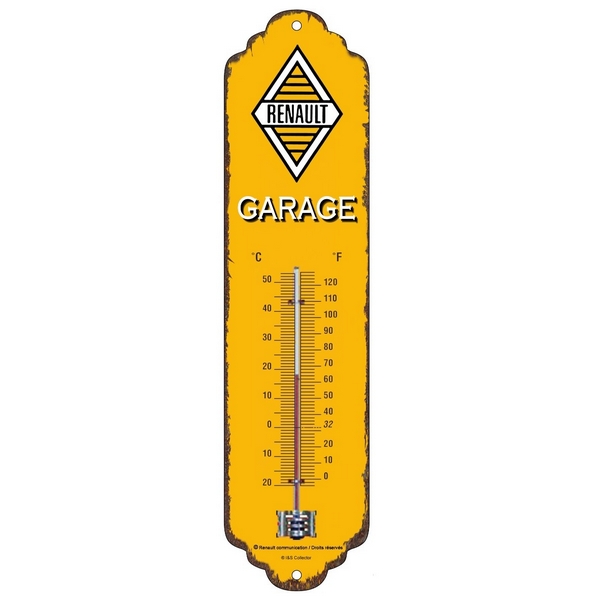 Renault garage thermometer metaal