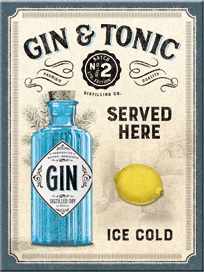 Gin en tonic served here magneet
