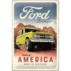 Ford bronco metalen wandbord pride of america