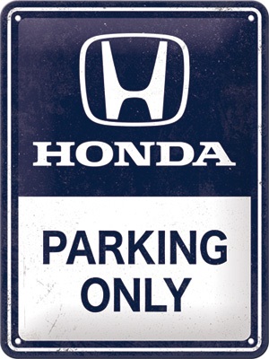 Honda parking only reclamebord van metaal