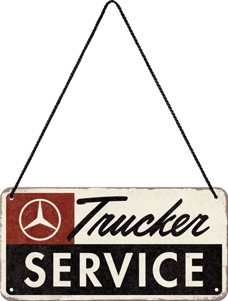Mercedes truck metalen bord service hanging sign