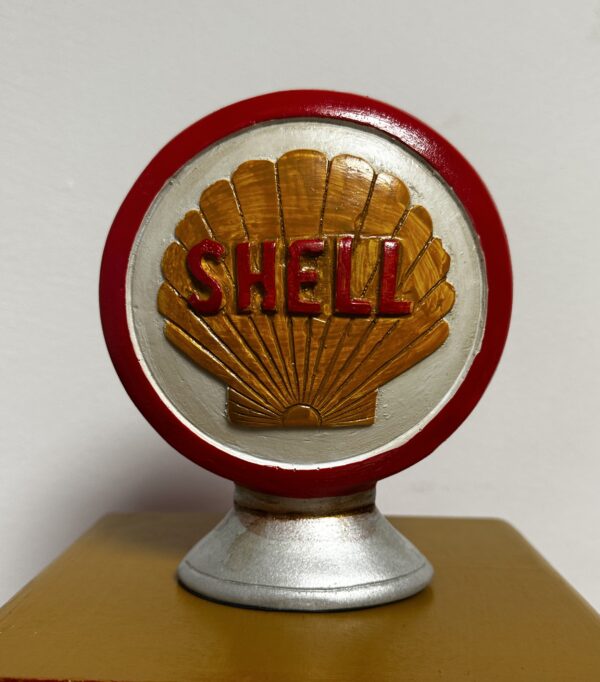 Shell Gele pomp klein houten kast - Afbeelding 6