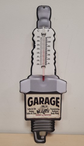 Bougie garage metalen thermometer