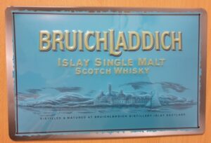 Bruichladdich scotch whisky reclamebord