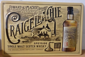 Craigellachie Whisky metalen reclamebord