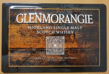 Glenmorangie scotch whisky reclamebord