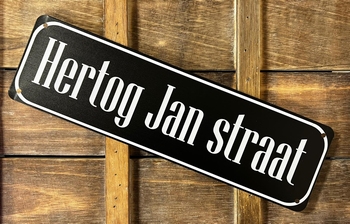 Hetog Jan Straat reclamebord