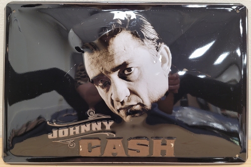 Johnny cash metalen wandbord