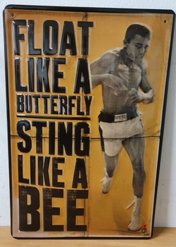 Muhammad Ali bokser metalenbord