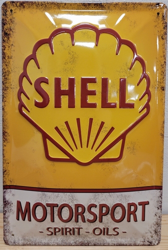 Shell motorsport oils reclamebord