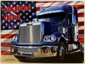 American truck vrachtwagen metalen reclamebord