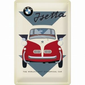 BMW Isetta reliëf reclamebord