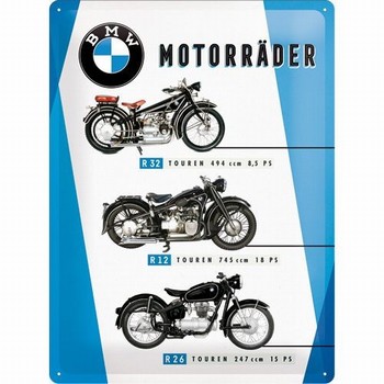 BMW Motorrader chart reclamebord