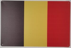 België vlag metalen wandbord