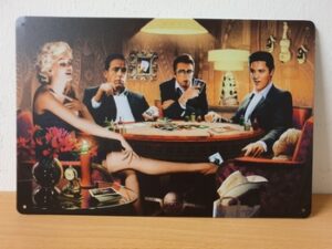 Beroemdheden Poker tafel marilyn