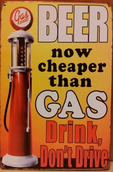 Bier cheaper gas benzinepomp