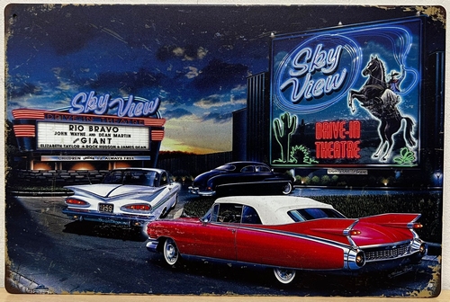 Cadillac Coupe Sky reclamebord
