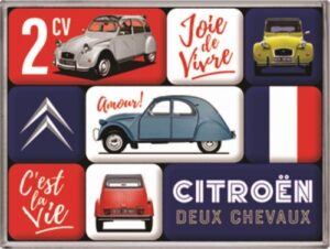 Citroën 2cv  9 magneetjes
