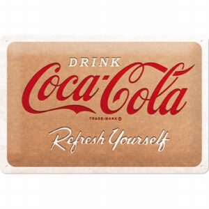 Coca cola cardboard wandbord