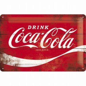 Coca cola wave wandbord