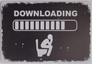 Downloading WC Toilet reclamebord