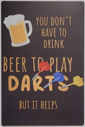 Drink play darts wandbord