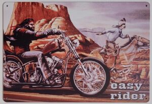 Easy rider Reclamebord metaal