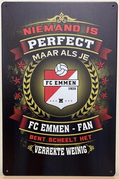 FC Emmen perfect wandbord