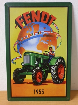 Fendt tractor 1955 reclamebord