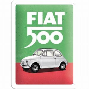 Fiat 500 italian wandbord