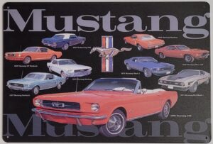 Ford Mustang Collage reclamebord