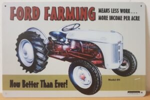 Ford farming metalen reclamebord
