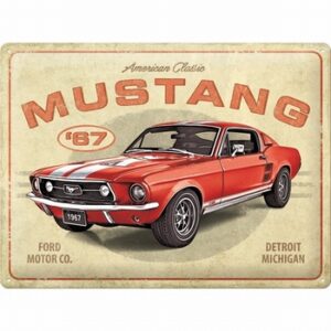 Ford mustang gt1967 reclamebord