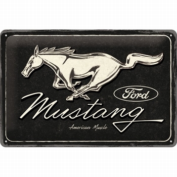 Ford mustang horse reclamebord