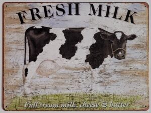 Fresh Milk Koe Reclamebord