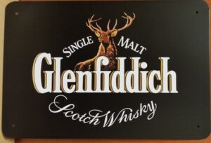 Glenfiddich metalen reclamebord wandbord