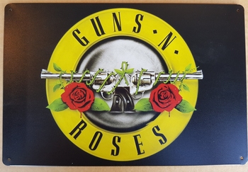 Guns and Roses wandbord