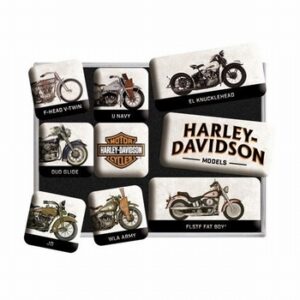 Harley Davidson models magneetjes