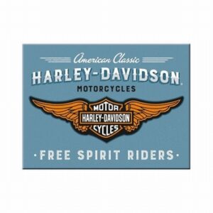 Harley Davidsone blauwelogo magneet