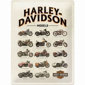 Harley davidson Models wandbord